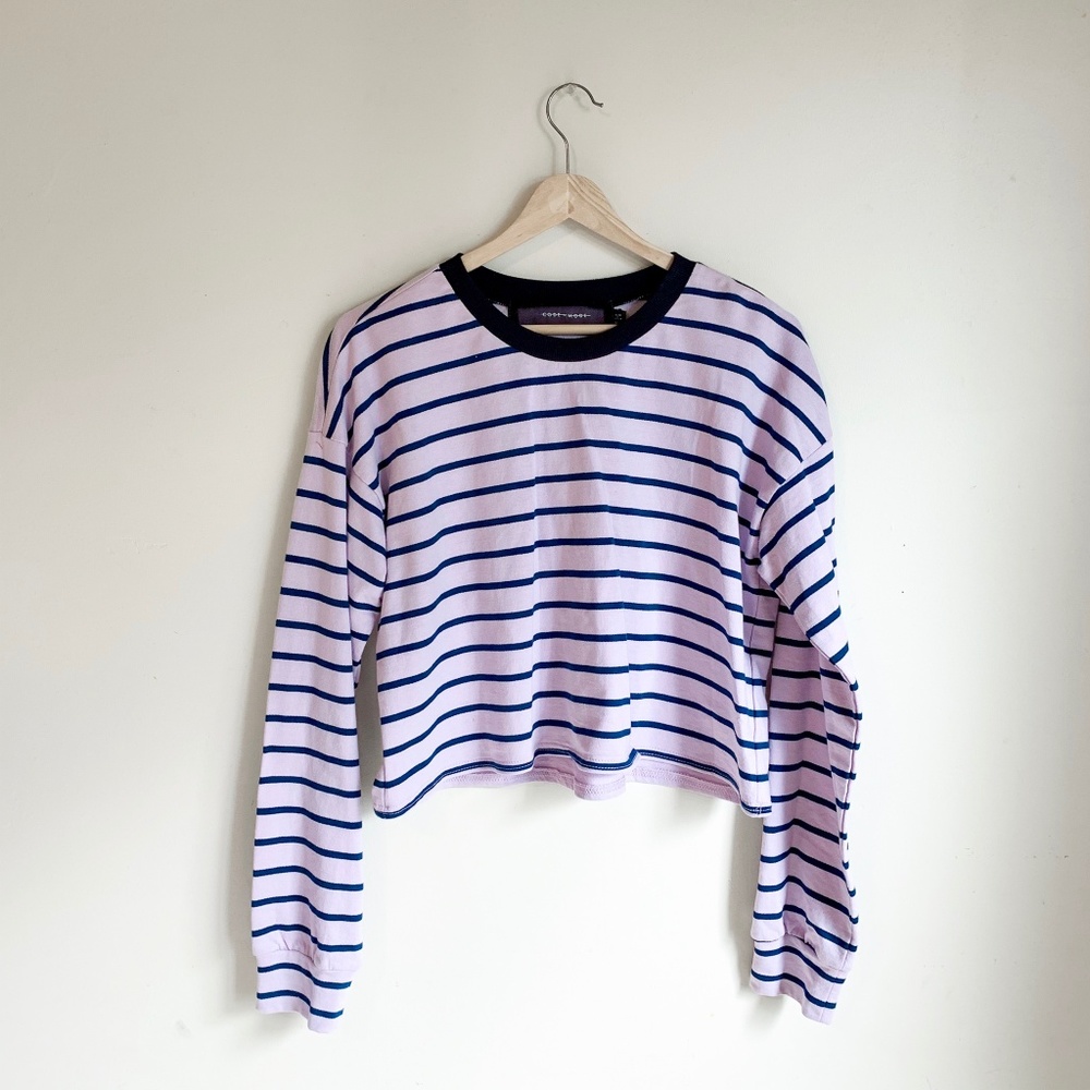 NORDSTROM Code X Mode Purple Blue Long Sleeve Top
